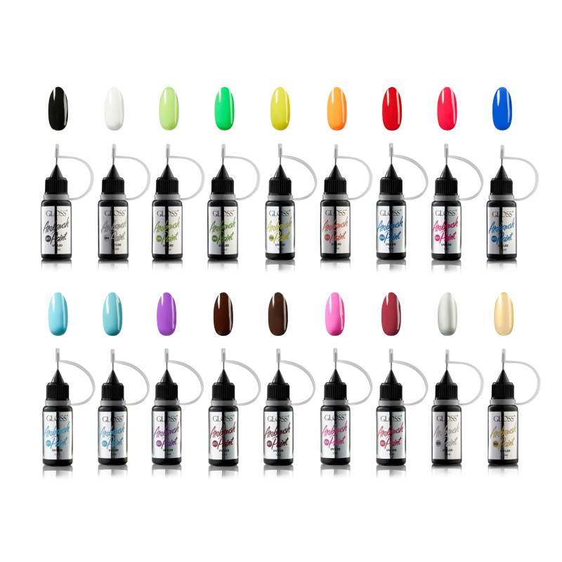 GLOSS Airbrush paint set, 18 pcs